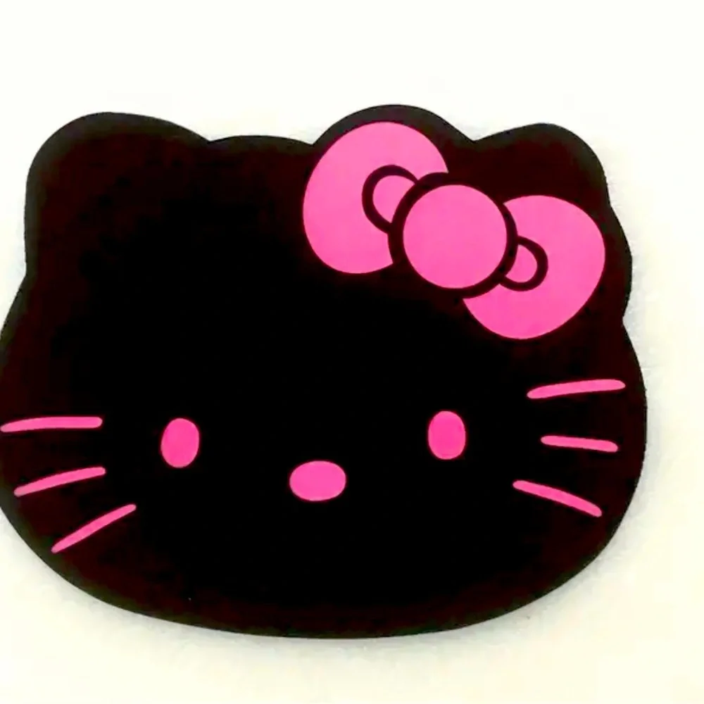 New - Hello Kitty Silicone Mouse Pad - Black/Pink